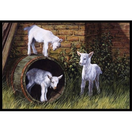 Carolines Treasures Carolines Treasures BDBA0232JMAT Goats by Daphne Baxter Indoor or Outdoor Mat; 24 x 36 BDBA0232JMAT